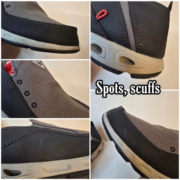 8.5W Columbia Bahama Vent Slip On Loafer Gray PFG Fishing Deck Boat Dock Shoes - Picture 7 of 11